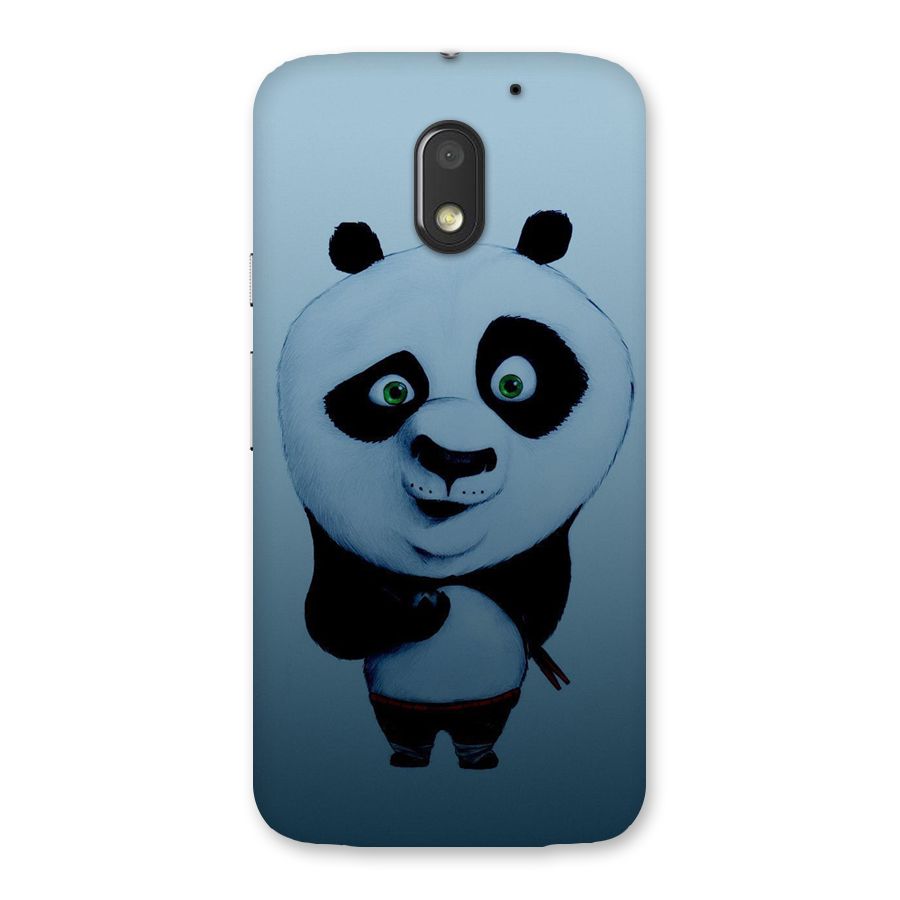 Confused Cute Panda Back Case for Moto E3 Power