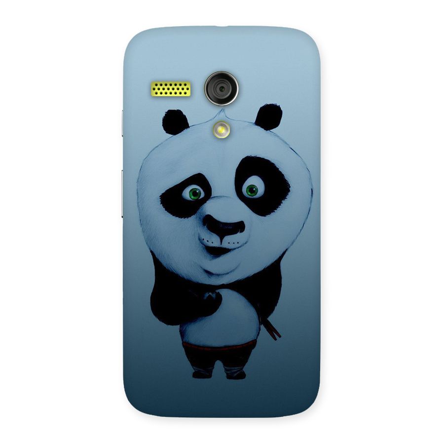 Confused Cute Panda Back Case for Moto G