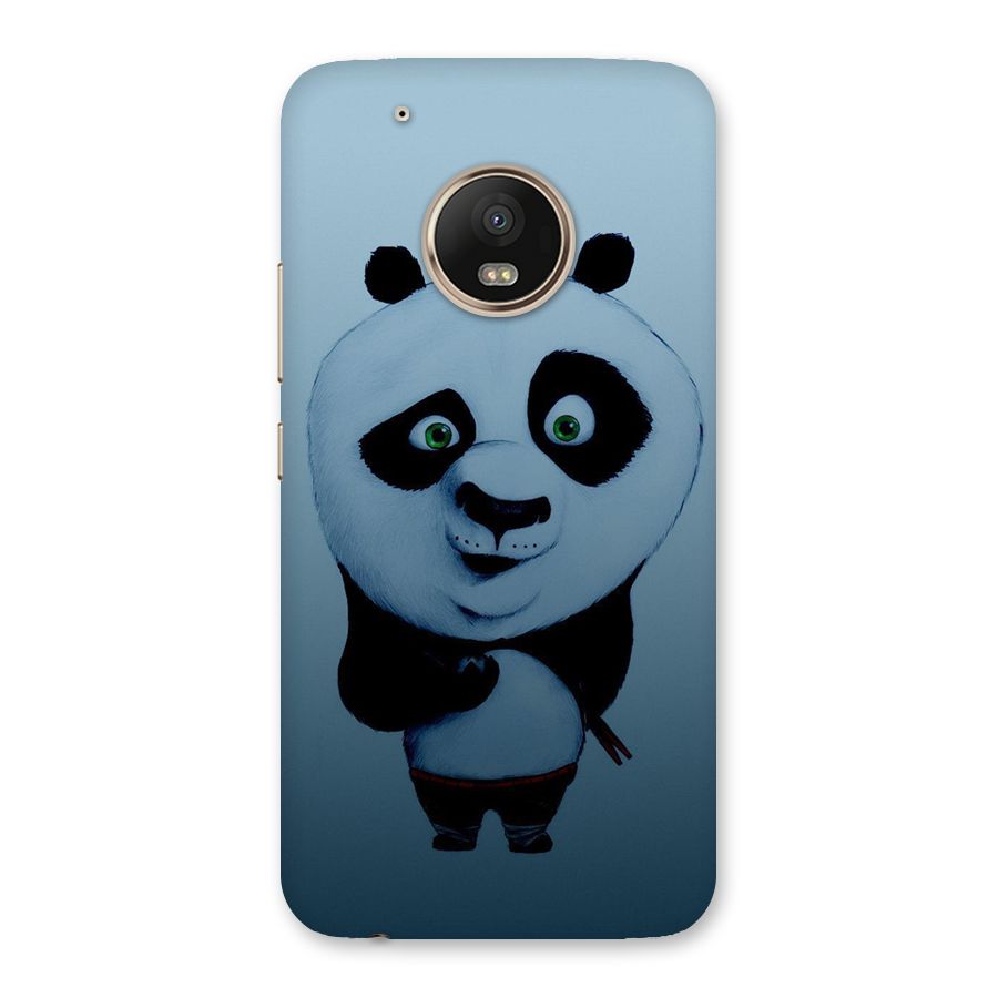 Confused Cute Panda Back Case for Moto G5 Plus