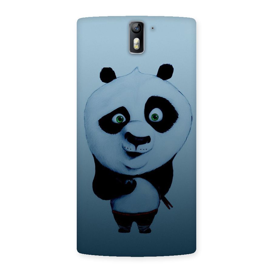 Confused Cute Panda Back Case for One Plus One