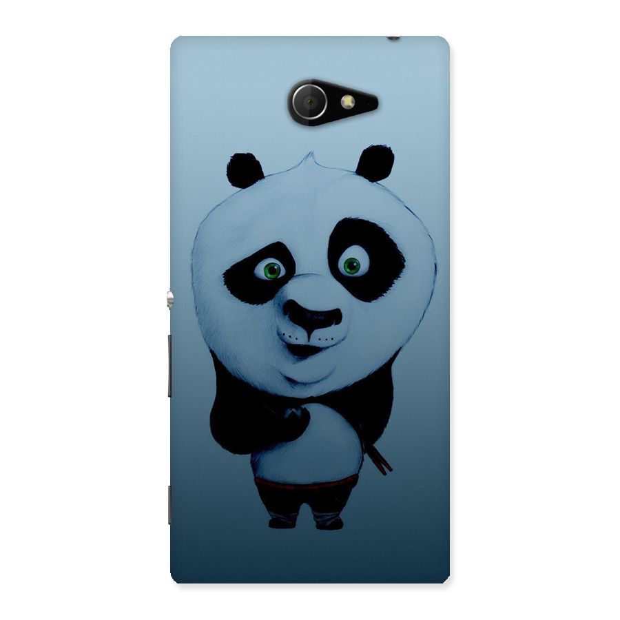 Confused Cute Panda Back Case for Sony Xperia M2