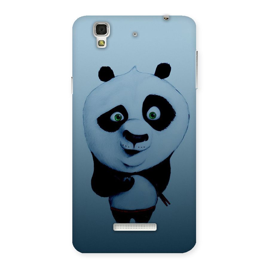 Confused Cute Panda Back Case for YU Yureka Plus