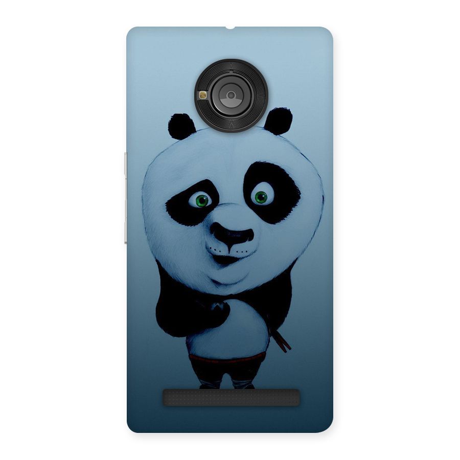 Confused Cute Panda Back Case for Yu Yunique