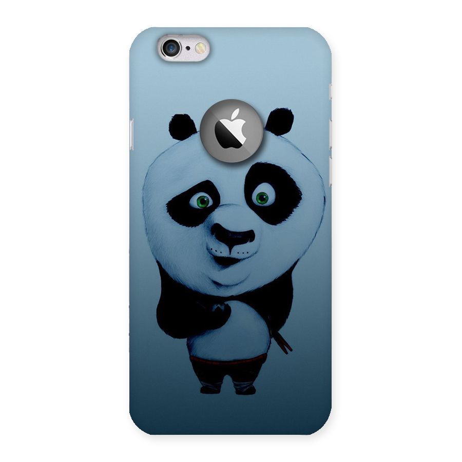 Confused Cute Panda Back Case for iPhone 6 Logo Cut