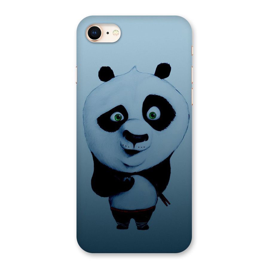 Confused Cute Panda Back Case for iPhone 8