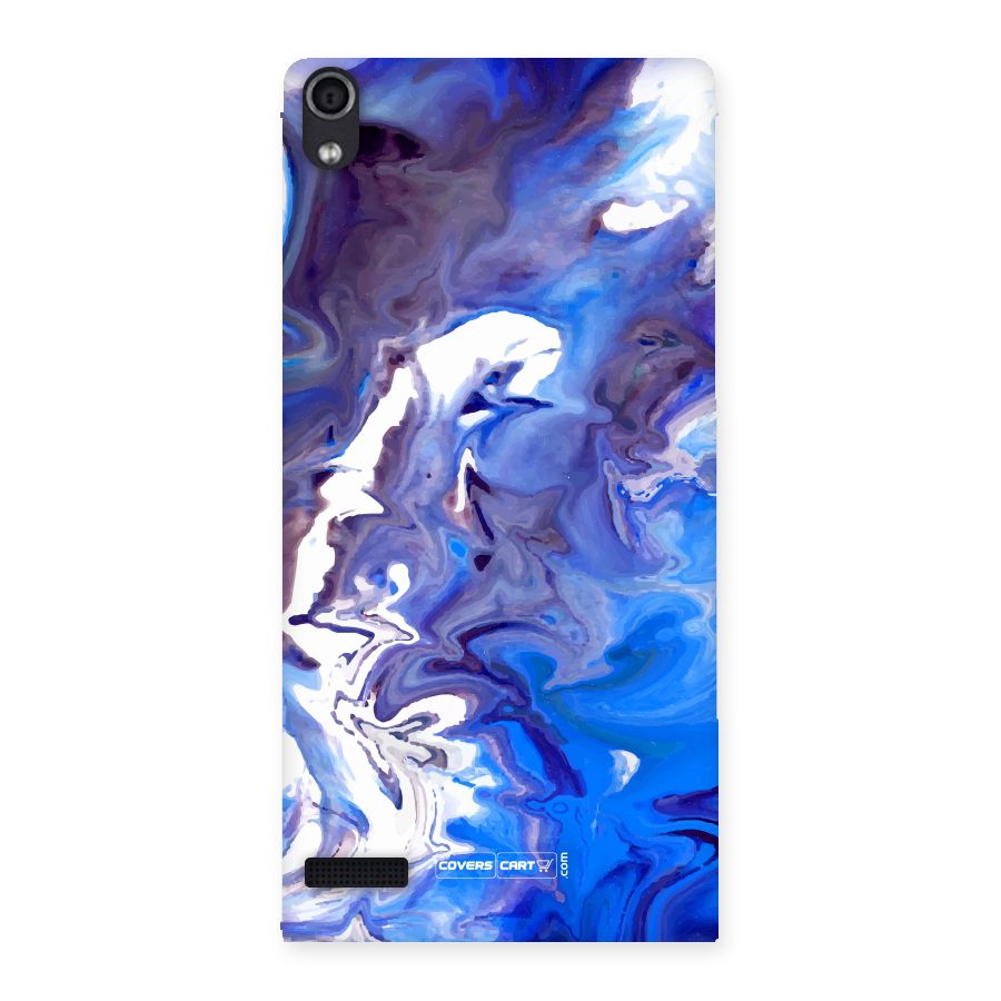 Cool Blue Marble Texture Back Case for Ascend P6