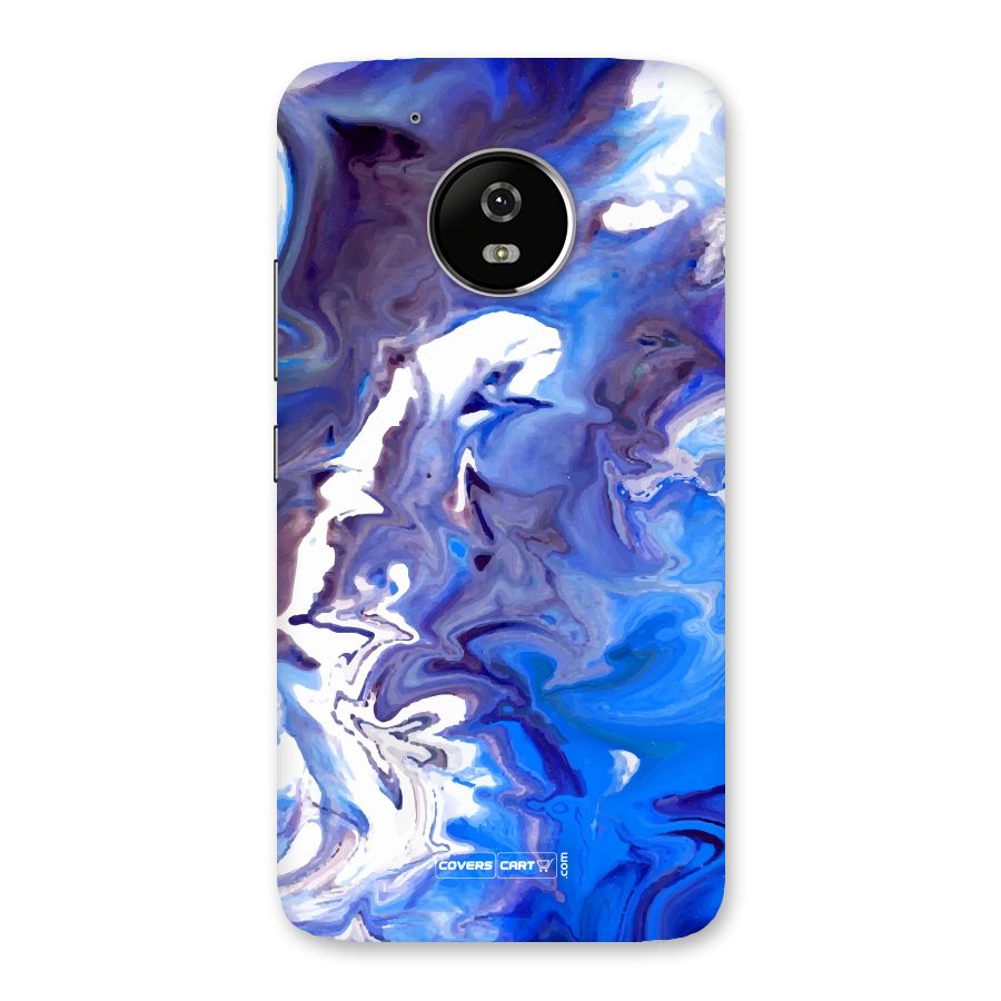 Cool Blue Marble Texture Back Case for Moto G5