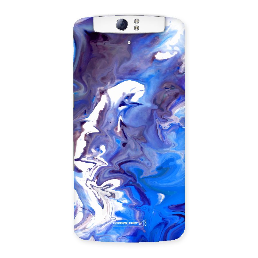 Cool Blue Marble Texture Back Case for Oppo N1