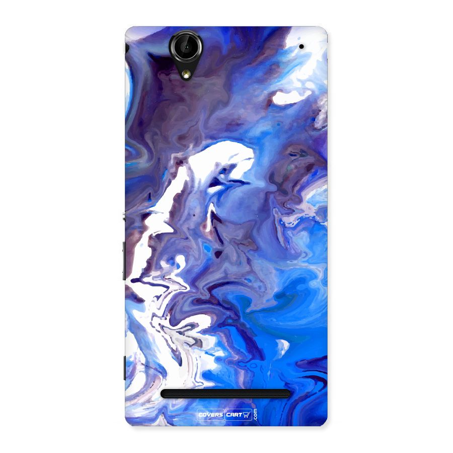 Cool Blue Marble Texture Back Case for Sony Xperia T2