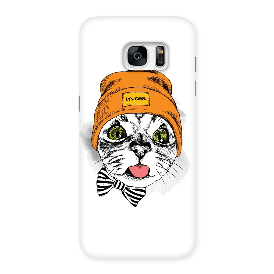 Cool cat Back Case for Galaxy S7 Edge