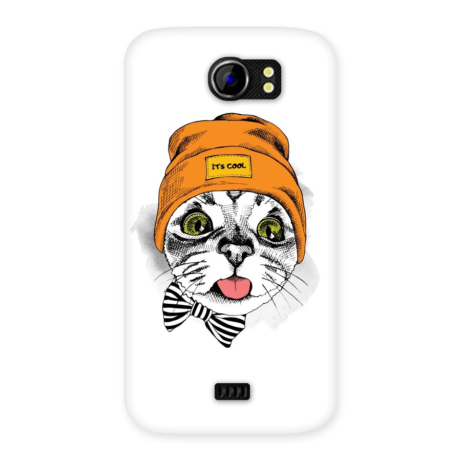 Cool cat Back Case for Micromax Canvas 2 A110
