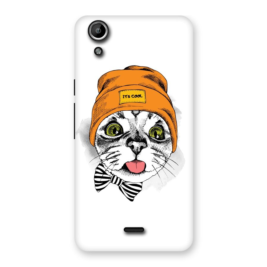 Cool cat Back Case for Micromax Canvas Selfie Lens Q345