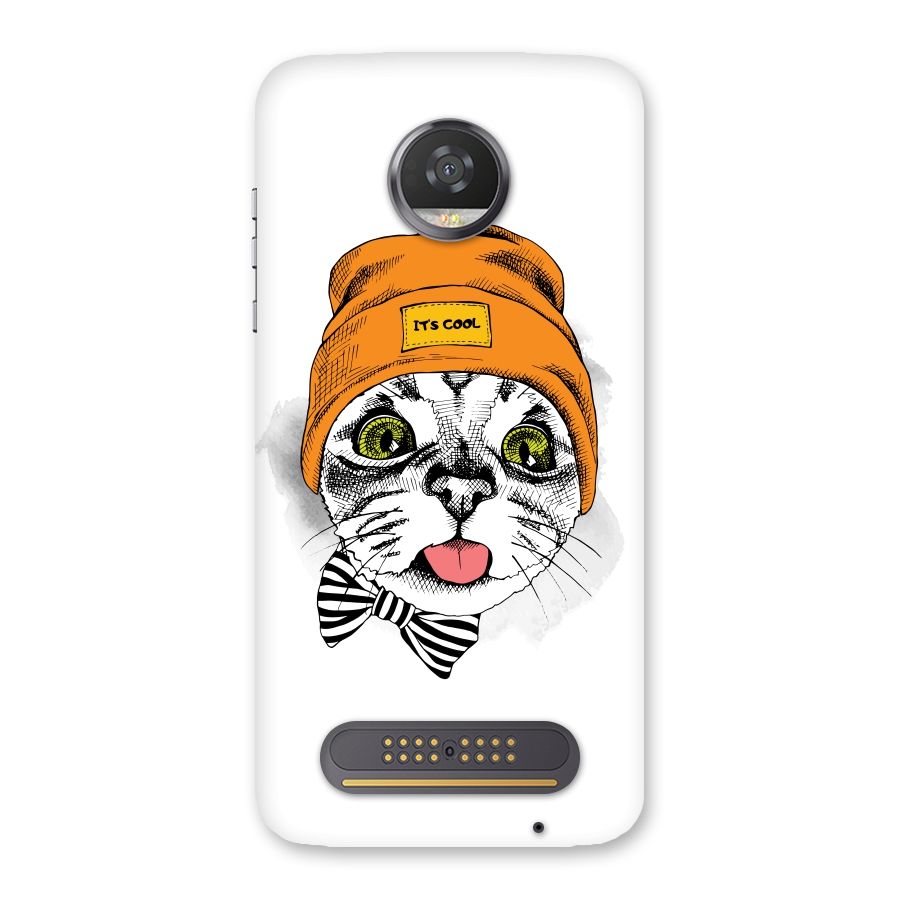 Cool cat Back Case for Moto Z2 Play
