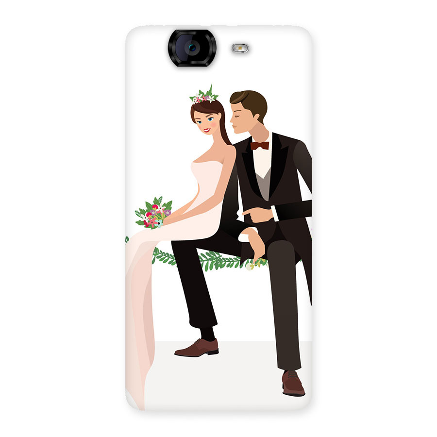 Wedding Couple Back Case for Canvas Knight A350