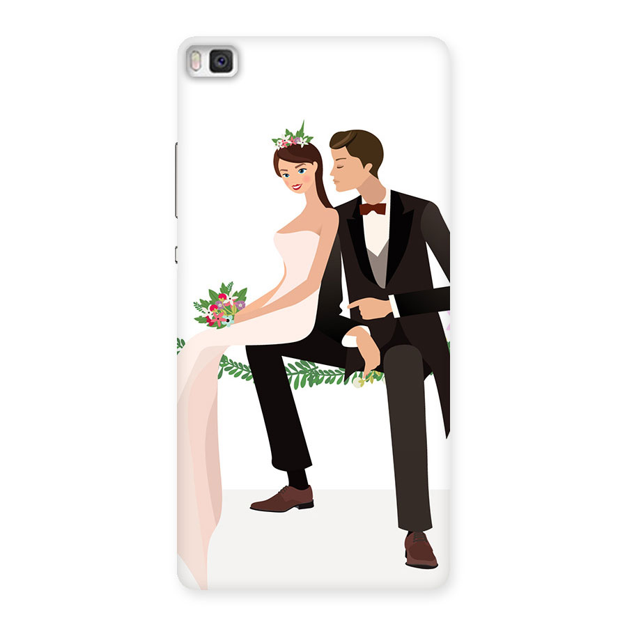 Wedding Couple Back Case for Huawei P8