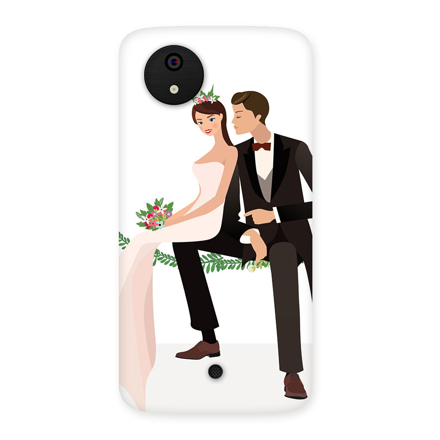 Wedding Couple Back Case for Micromax Canvas A1