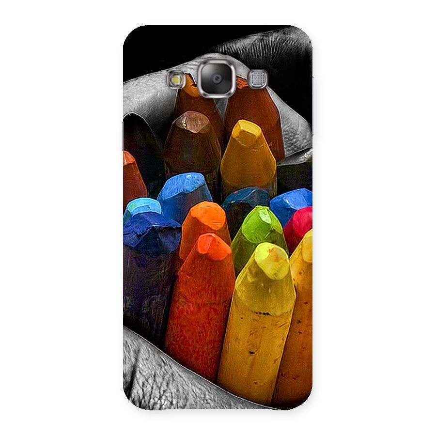Crayons Beautiful Back Case for Galaxy E7