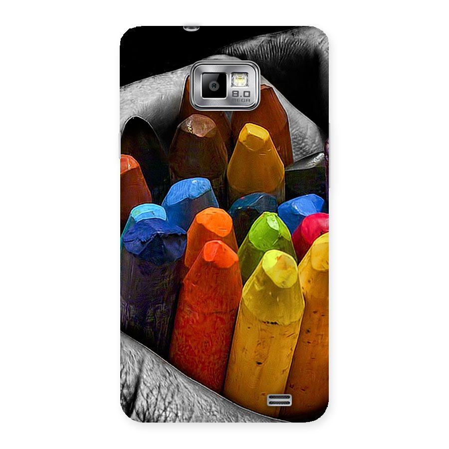 Crayons Beautiful Back Case for Galaxy S2