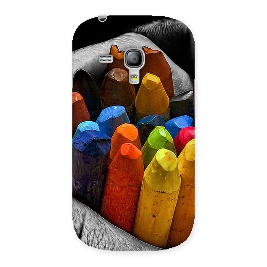 Crayons Beautiful Back Case for Galaxy S3 Mini