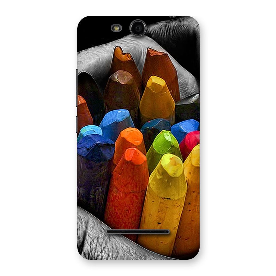 Crayons Beautiful Back Case for Micromax Canvas Juice 3 Q392