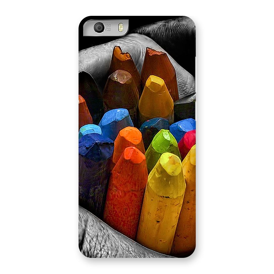 Crayons Beautiful Back Case for Micromax Canvas Knight 2