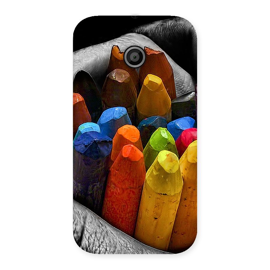 Crayons Beautiful Back Case for Moto E