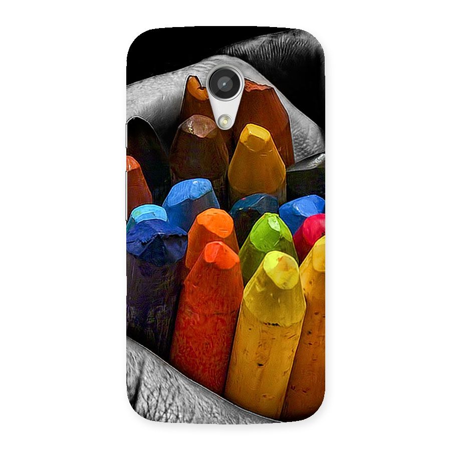 Crayons Beautiful Back Case for Moto G 2nd Gen