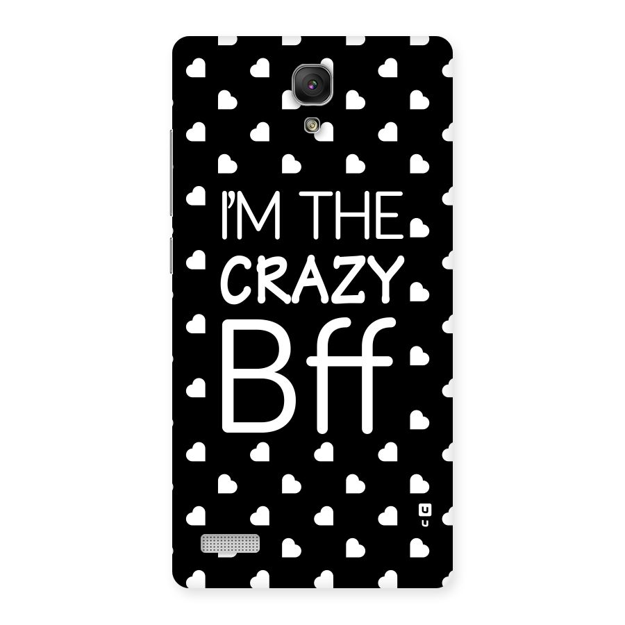 Crazy Bff Back Case for Redmi Note Prime