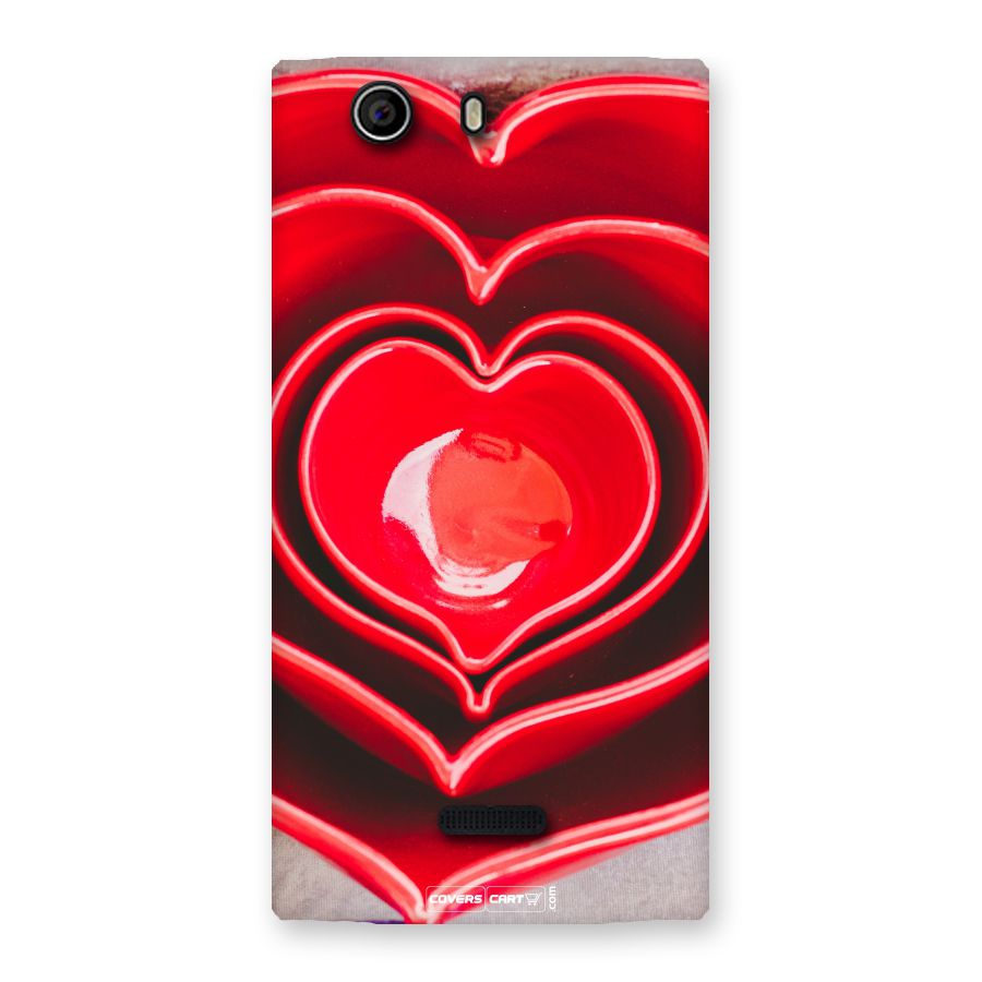 Crazy Heart Back Case for Canvas Nitro 2 E311