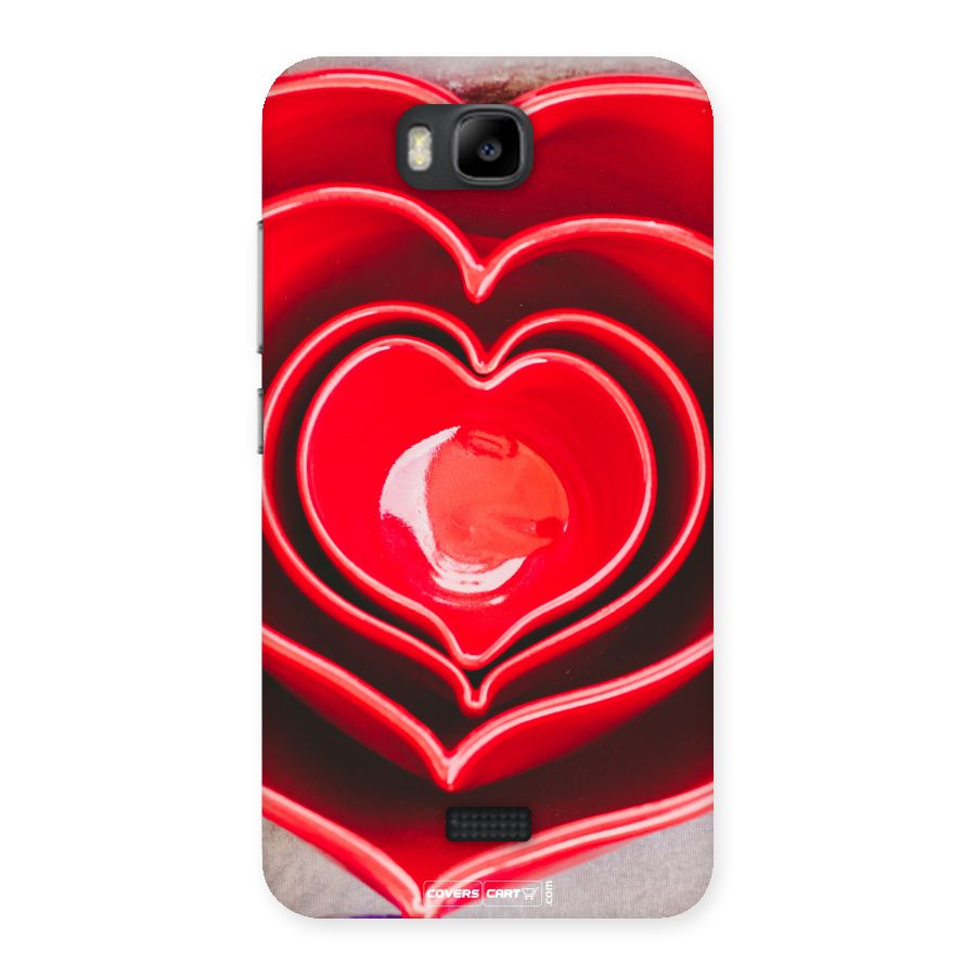 Crazy Heart Back Case for Honor Bee