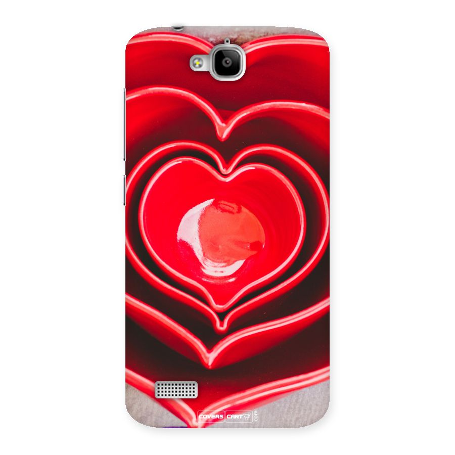 Crazy Heart Back Case for Honor Holly