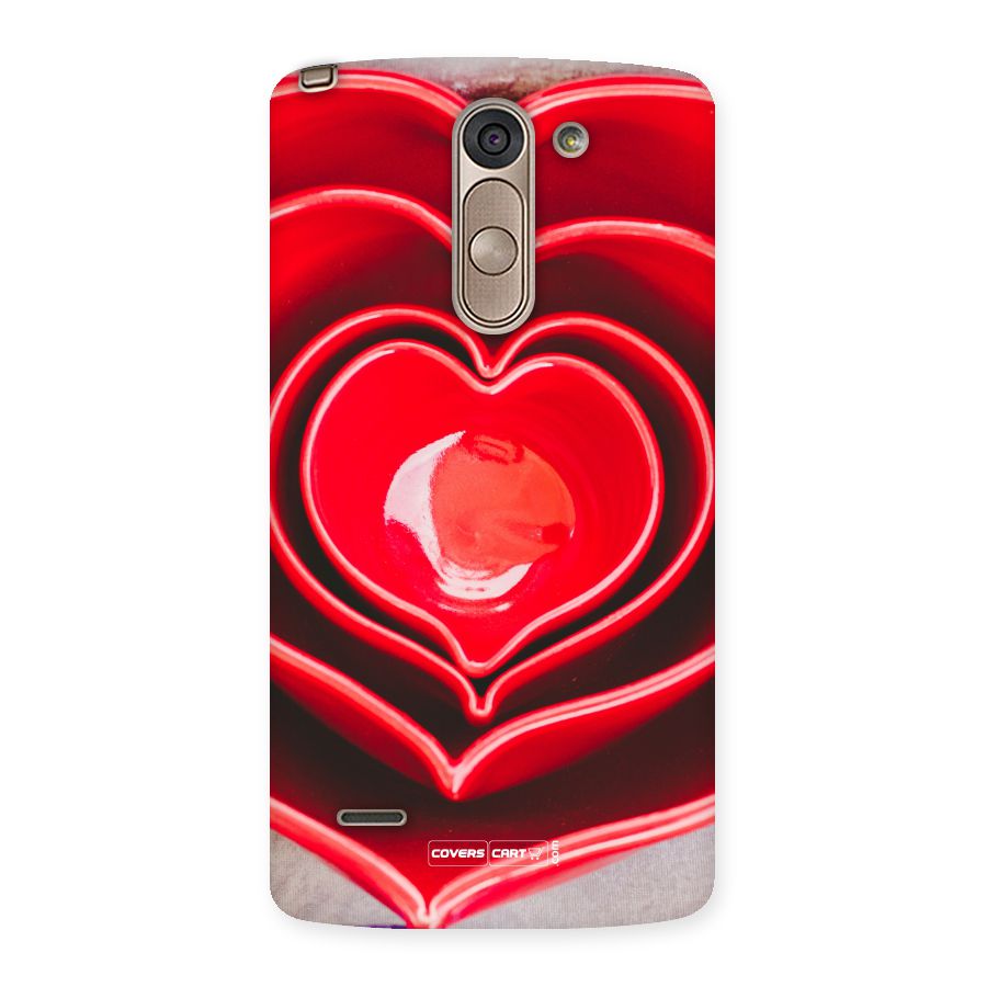 Crazy Heart Back Case for LG G3 Stylus
