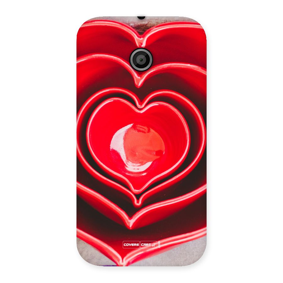 Crazy Heart Back Case for Moto E