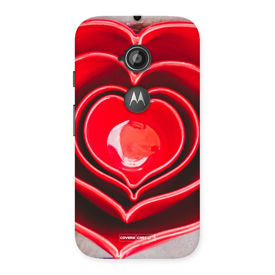 Crazy Heart Back Case for Moto E 2nd Gen
