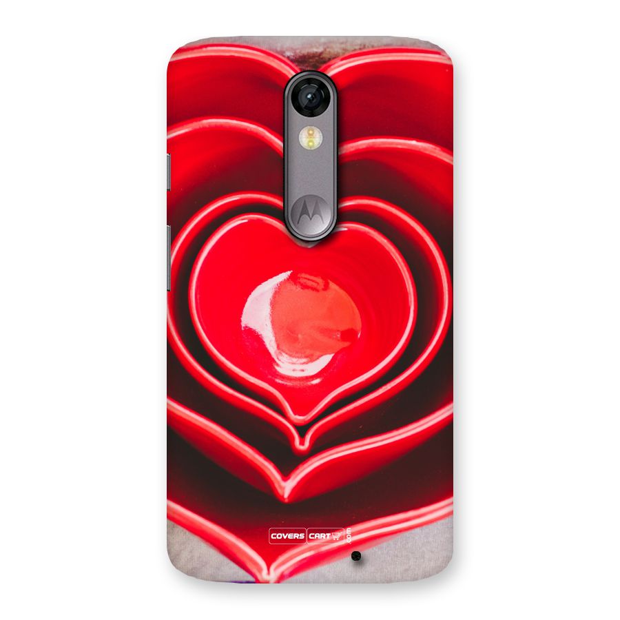 Crazy Heart Back Case for Moto X Force