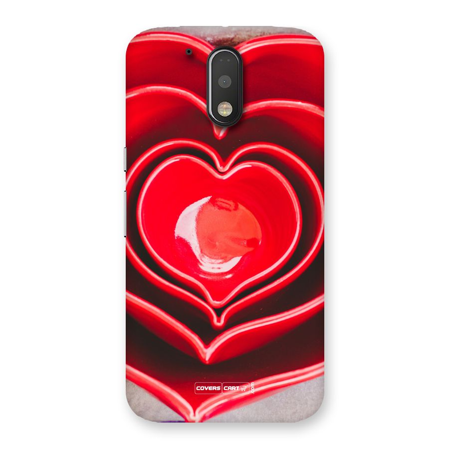 Crazy Heart Back Case for Motorola Moto G4