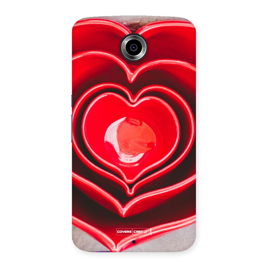 Crazy Heart Back Case for Nexsus 6