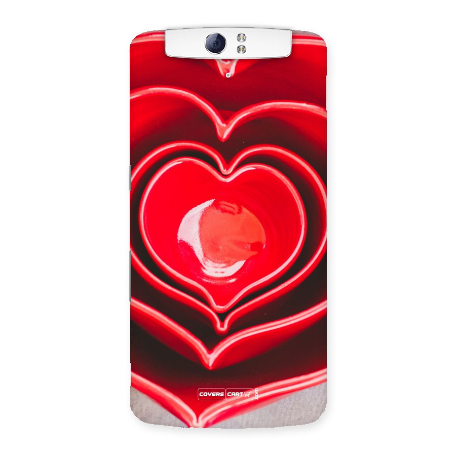 Crazy Heart Back Case for Oppo N1
