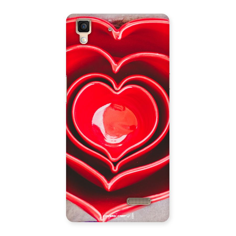 Crazy Heart Back Case for Oppo R7
