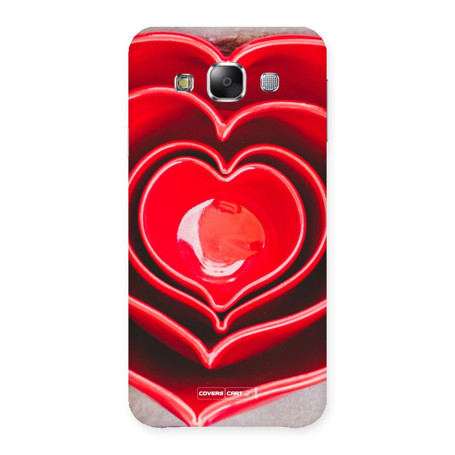 Crazy Heart Back Case for Samsung Galaxy E5