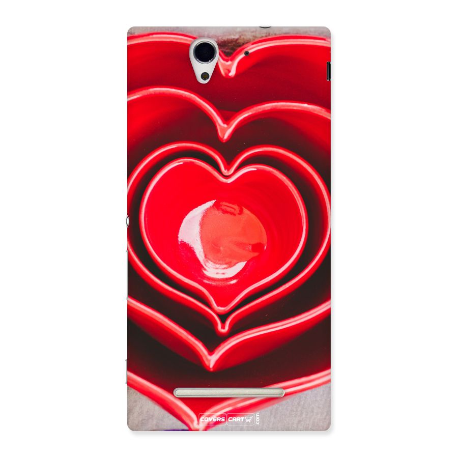 Crazy Heart Back Case for Sony Xperia C3