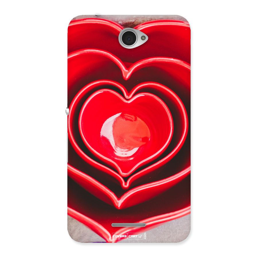 Crazy Heart Back Case for Sony Xperia E4