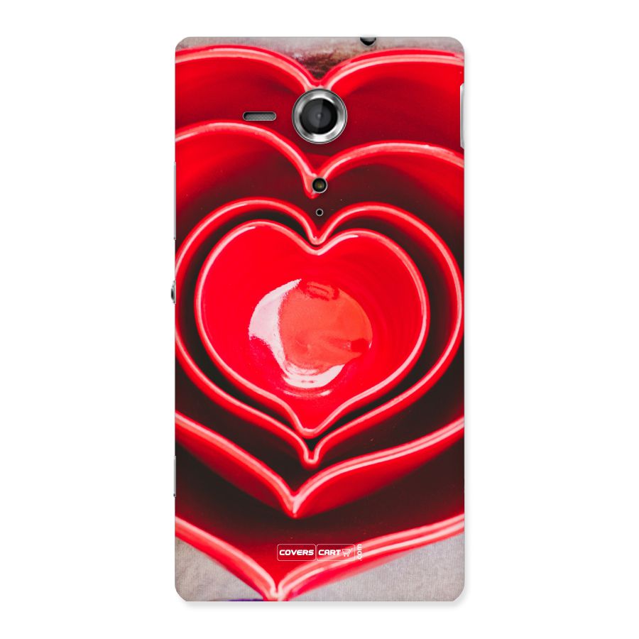 Crazy Heart Back Case for Sony Xperia SP