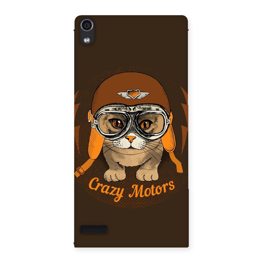 Crazy cat Back Case for Ascend P6