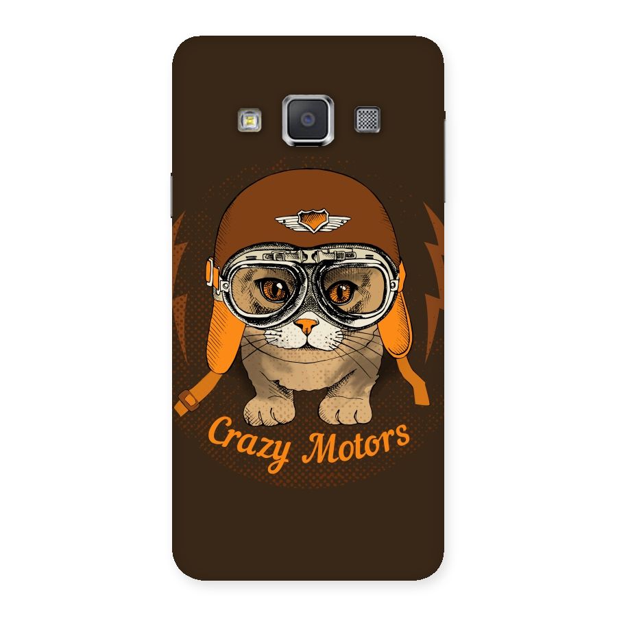 Crazy cat Back Case for Galaxy A3