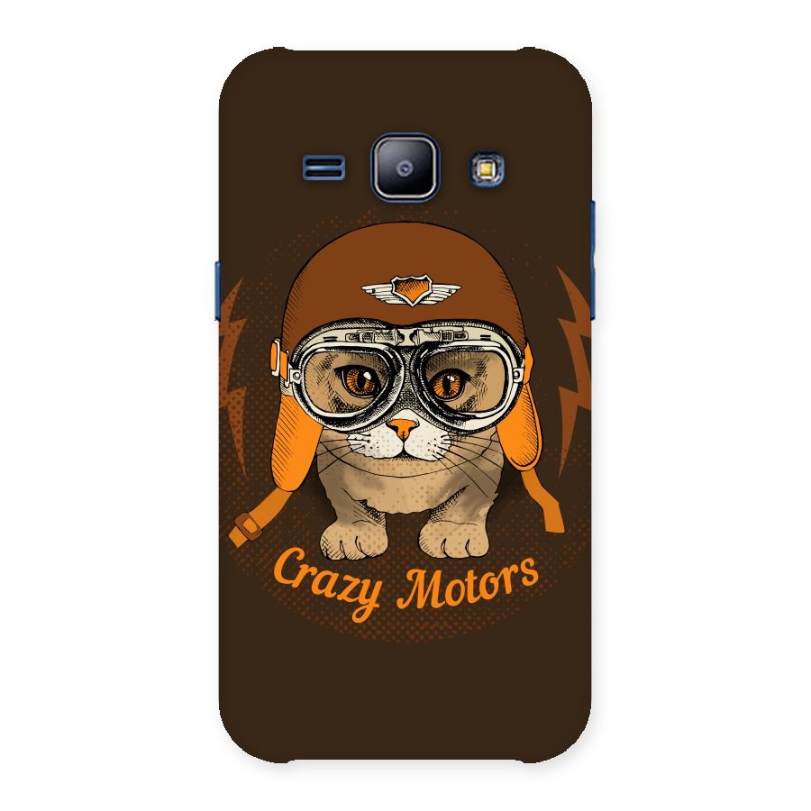 Crazy cat Back Case for Galaxy J1