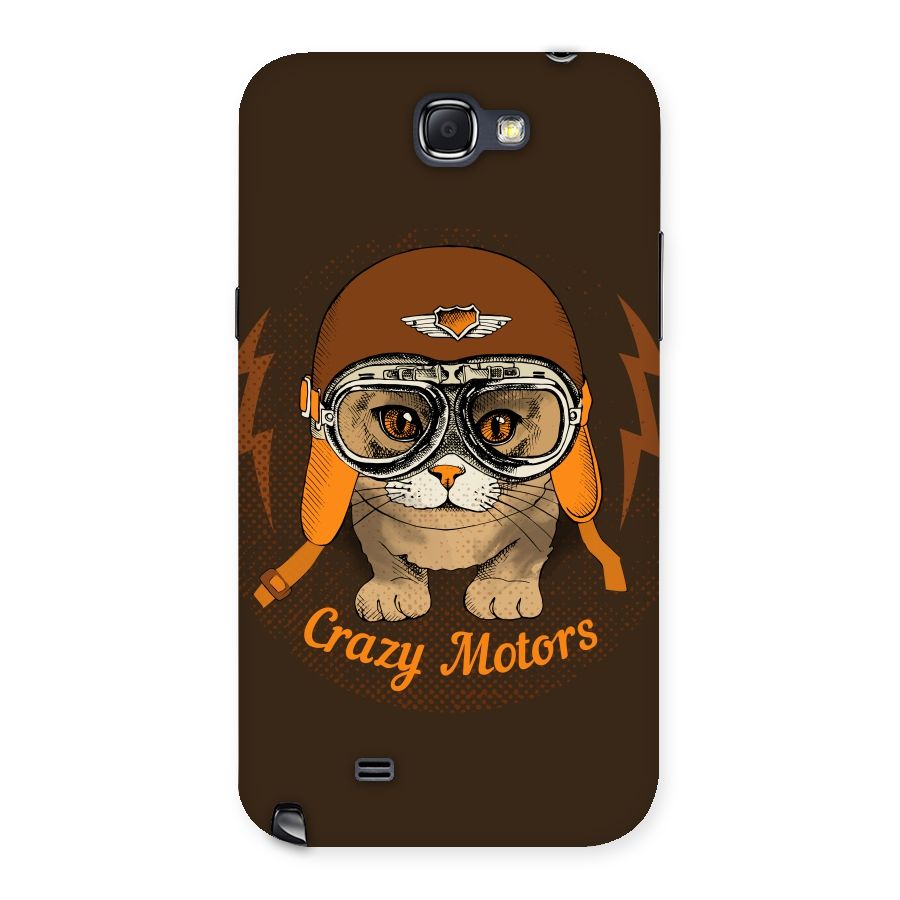 Crazy cat Back Case for Galaxy Note 2