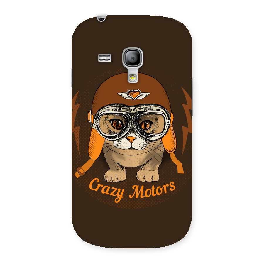 Crazy cat Back Case for Galaxy S3 Mini
