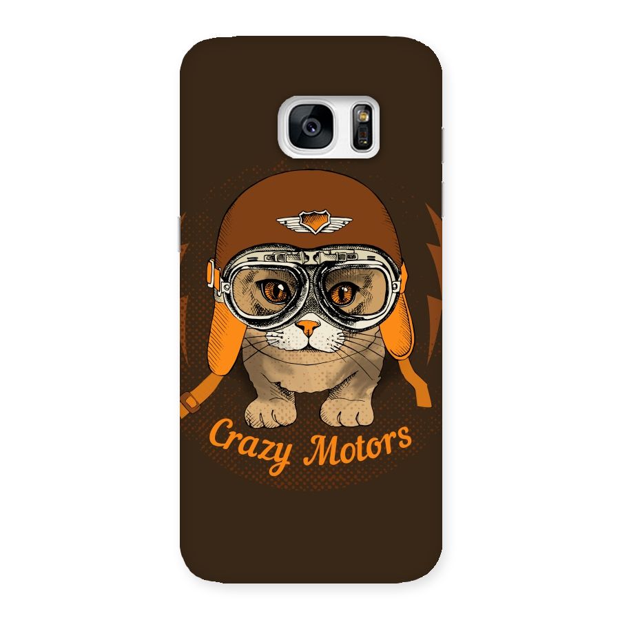 Crazy cat Back Case for Galaxy S7 Edge