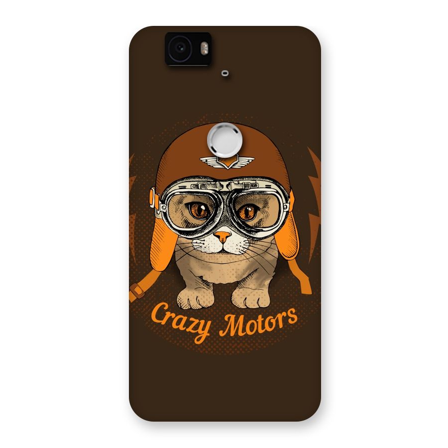Crazy cat Back Case for Google Nexus-6P